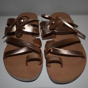 Bronze/Rose Gold Handmade Sandals